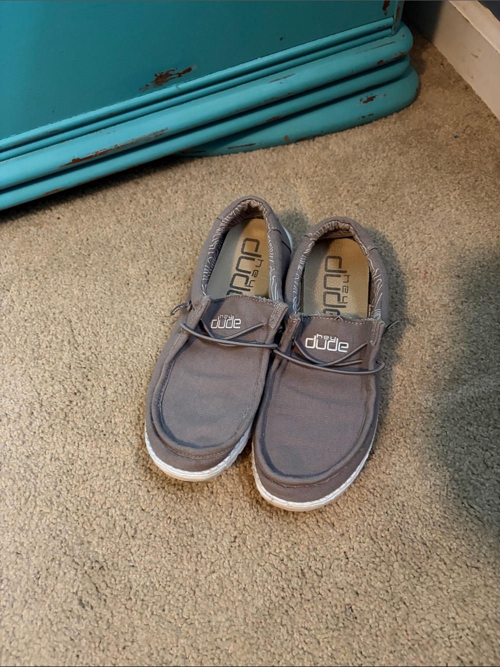 Hey Dude Kids Slip-On Loafers in Taupe